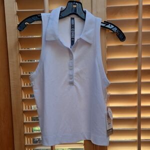 Vuori White Sleeveless Tank Top